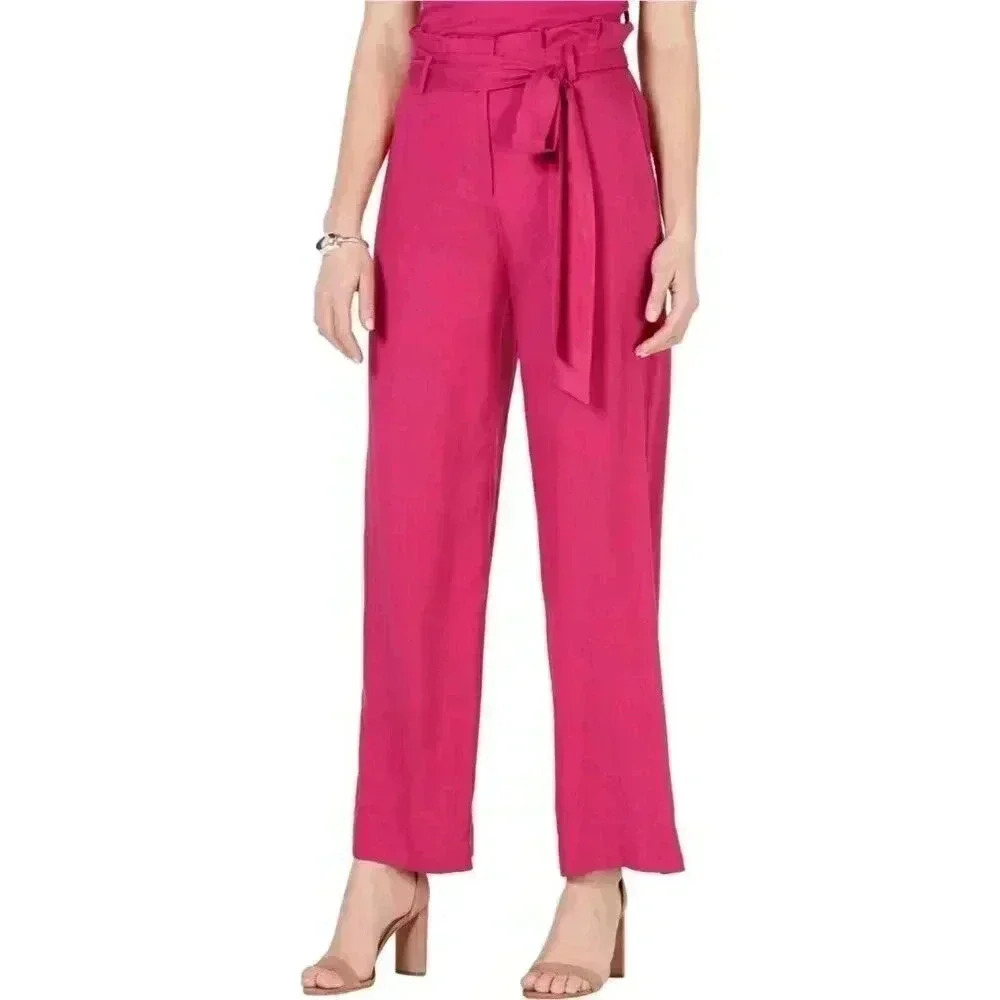 LUCY PARIS Pink Paperbag Pants NEW XS